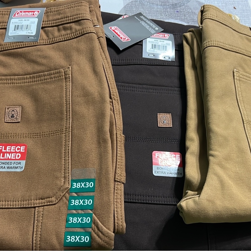 Fleece lined Coleman 38/30